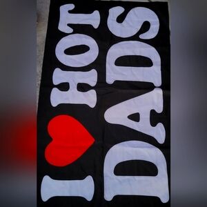 I ❤️ hot dad's flag